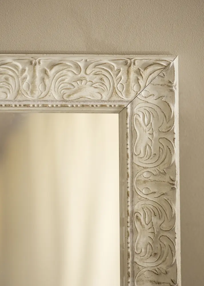 Ramverkstad Mirror Durham White - Custom Size