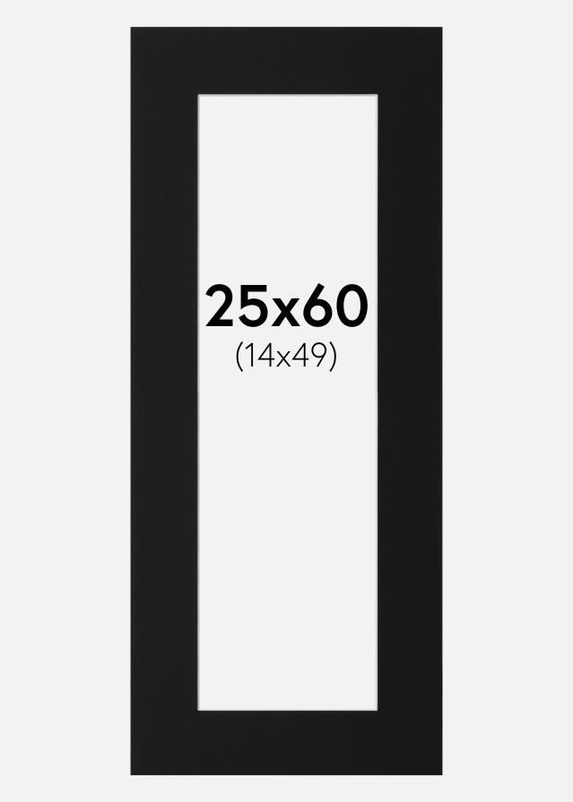 Artlink Mount Black Standard (White Core) 25x60 cm (14x49)
