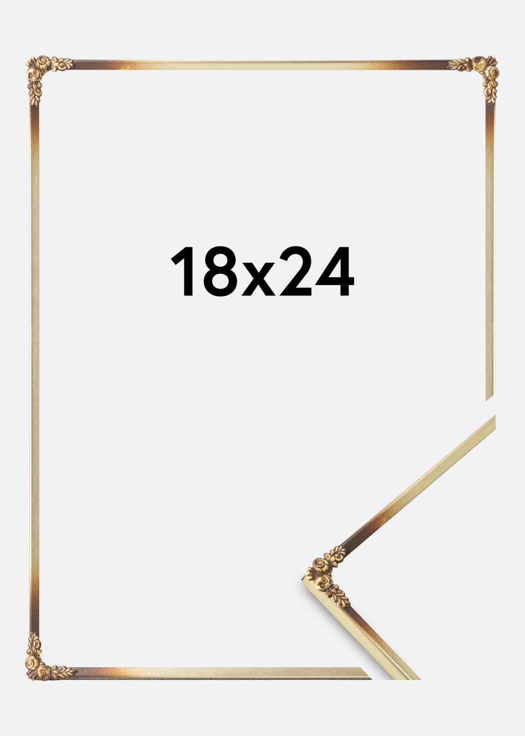 Product Image for Frame Rosen Metall Gold 18x24 cm