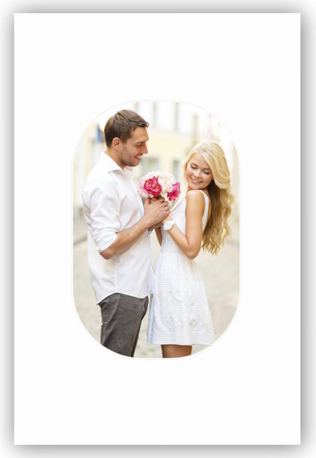 Galleri 1 Mount White Rounded Corners 11x15 cm (6x9 cm)