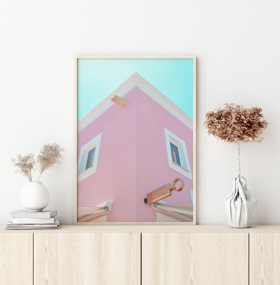 Bildverkstad Pink Town Poster