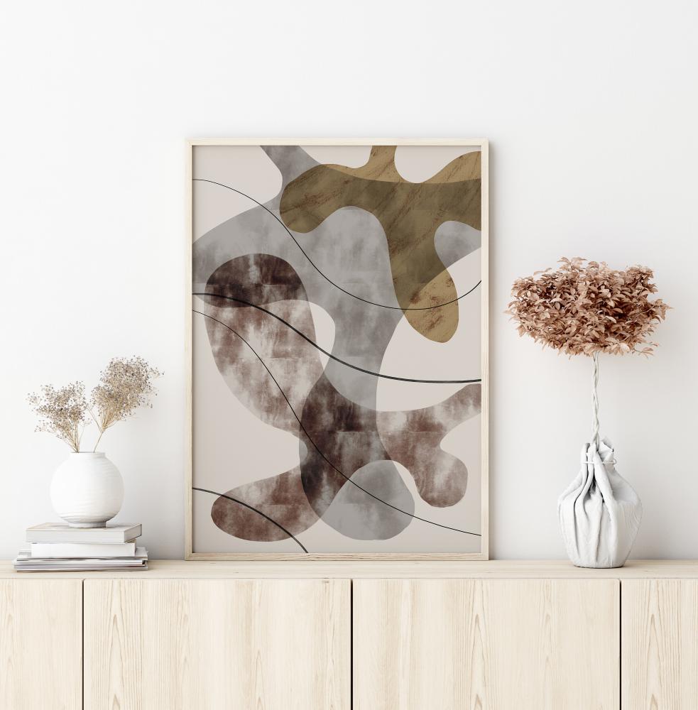 Bildverkstad Brown Seaweed Poster