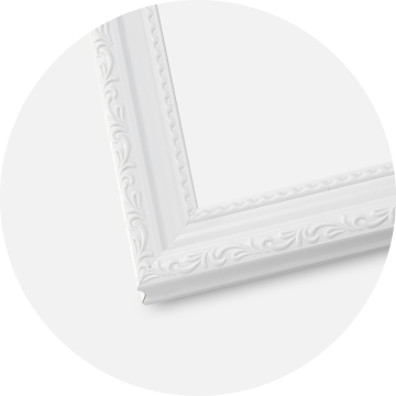 Ram med passepartou Frame Abisko White 70x100 cm - Picture Mount White 59.4x84 cm