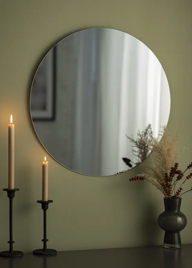 KAILA KAILA Round Mirror Smoked Grey 60 cm Ø