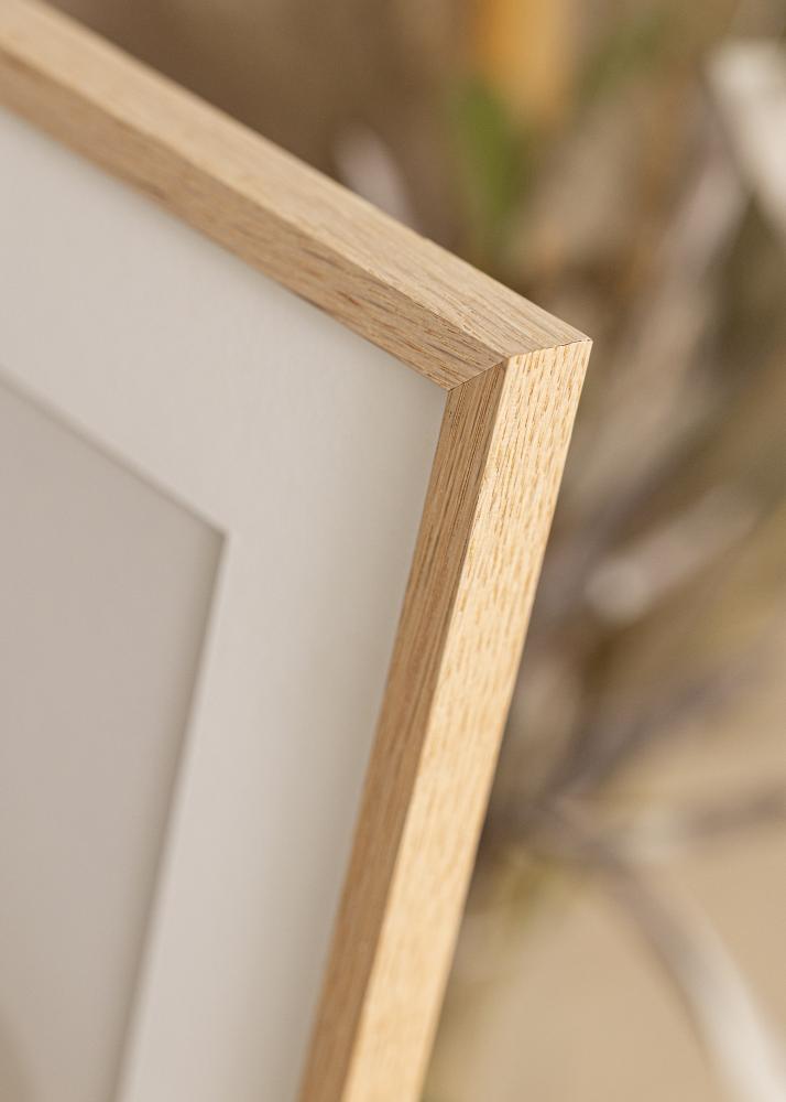 Ram med passepartou Frame Oslo Oak 50x70 cm - Picture Mount White 42x59.4 cm (A2)