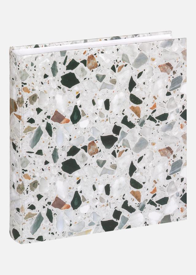 Walther Terrazzo stone Album Black - 28x29 cm (60 White pages / 30 sheets)