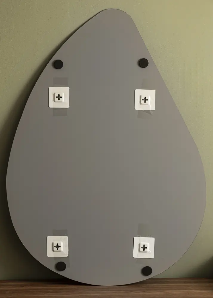 BGA Mirror Droplet Grey 65x90 cm