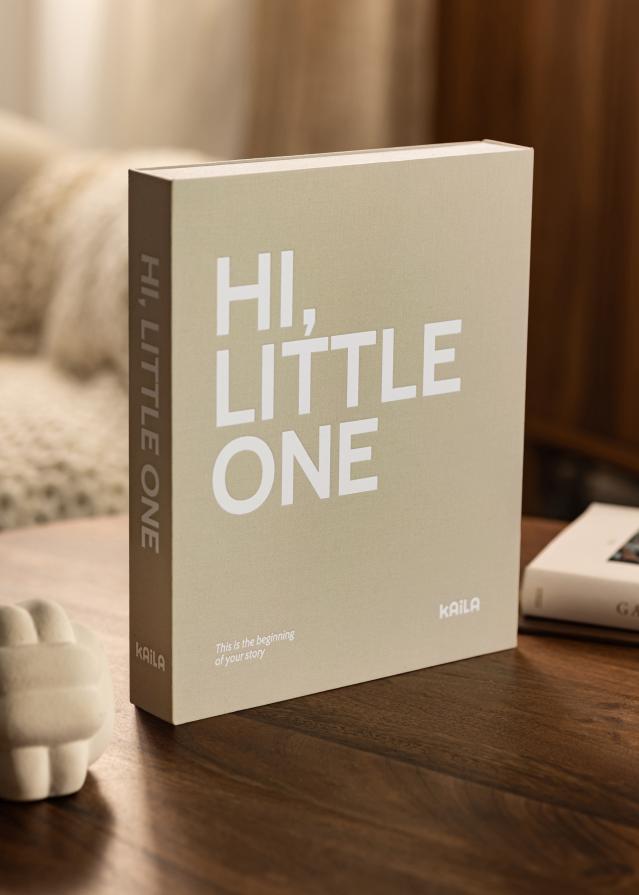 KAILA KAILA HI LITTLE ONE Grey - Coffee Table Photo Album (60 Black Pages)