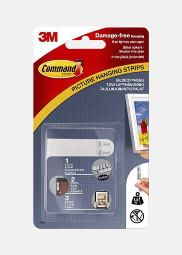 Focus 3M Command Small Picture attachment White - 1.8 kg