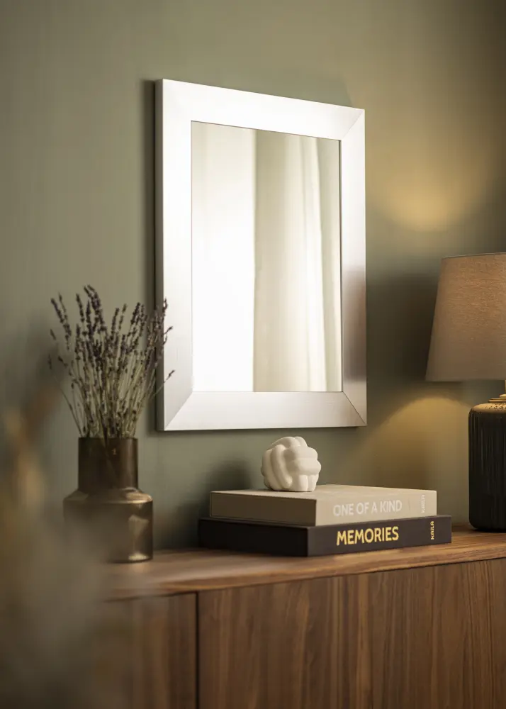 Ramverkstad Mirror Dover Smooth Silver - Custom Size