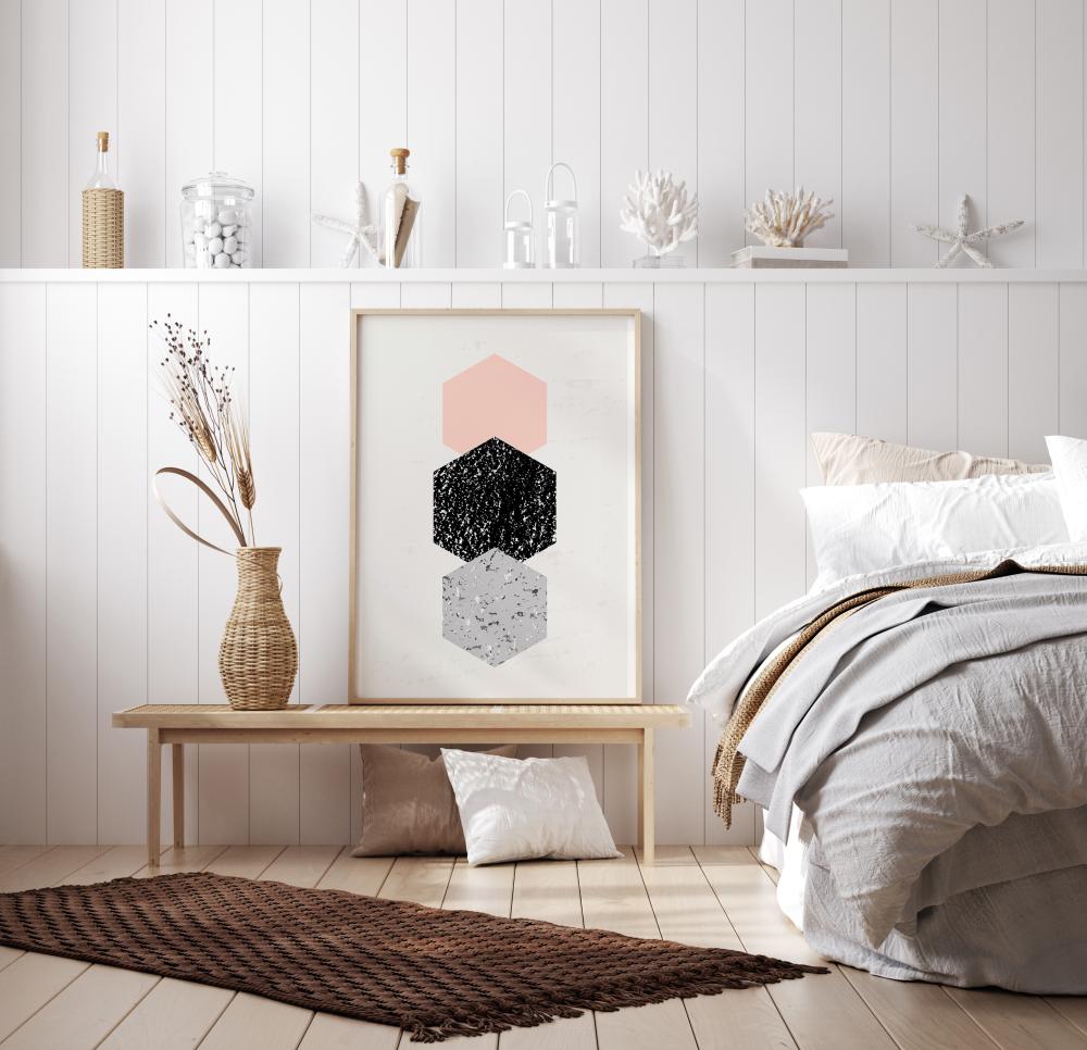 Bildverkstad Abstract Hexagons Poster