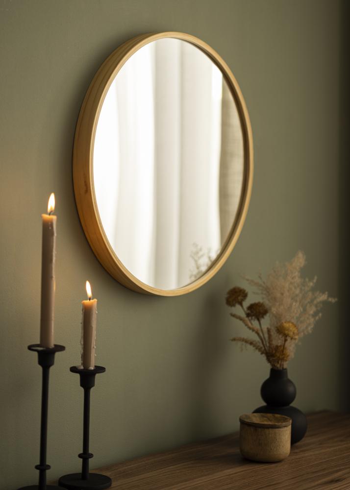 KAILA KAILA Round Mirror Deep - Oak 50 cm Ø