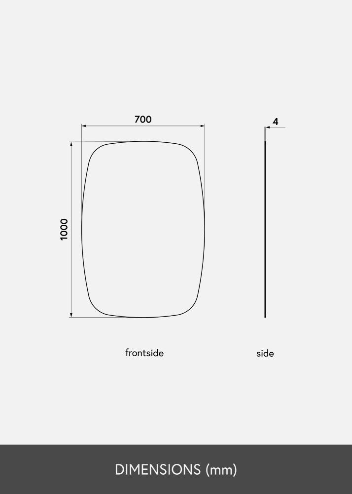 KAILA KAILA Mirror Curve 70x100 cm