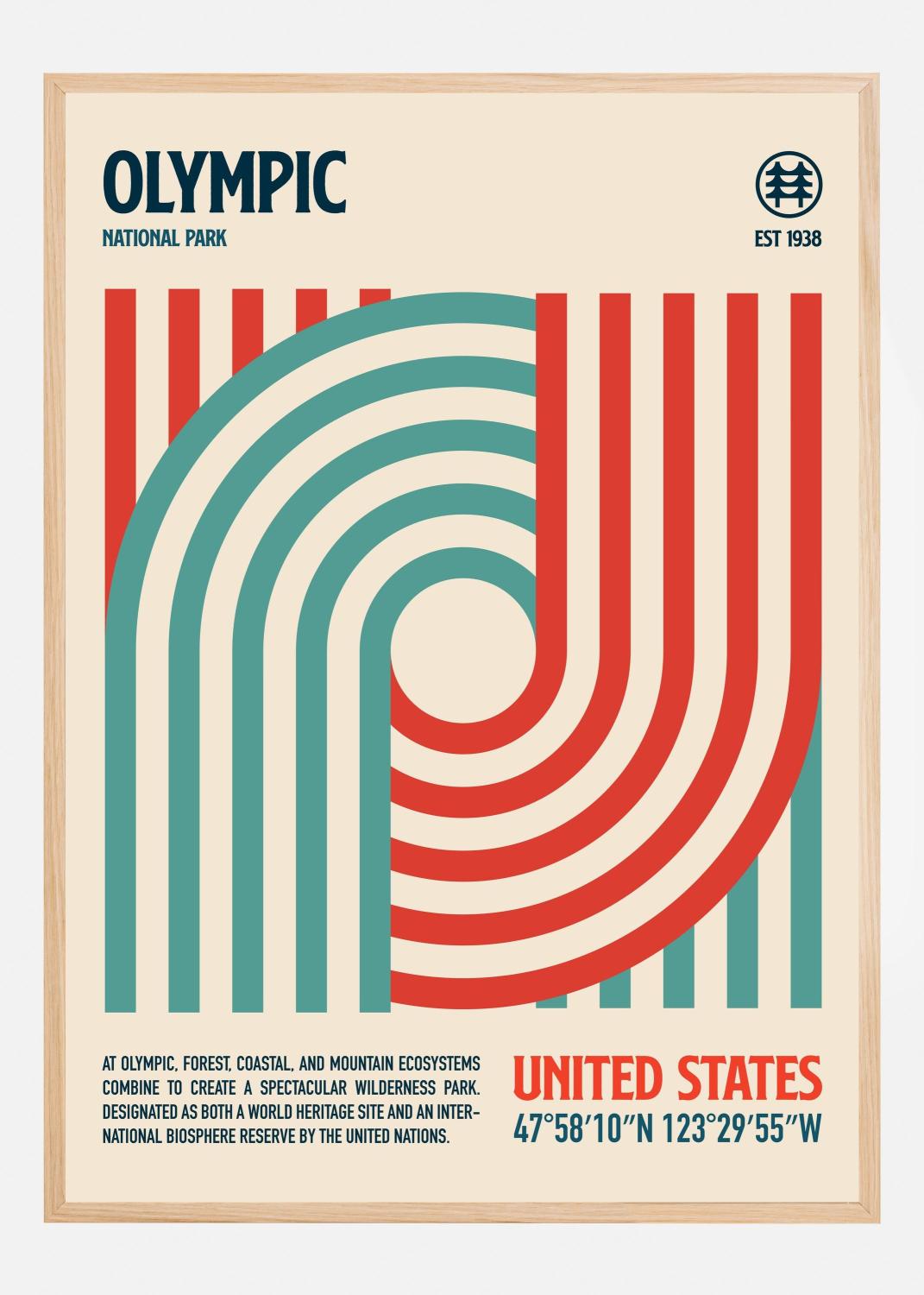 Product Image for Olympic National Park Travel Poster Poster (21x29.7 cm (A4))