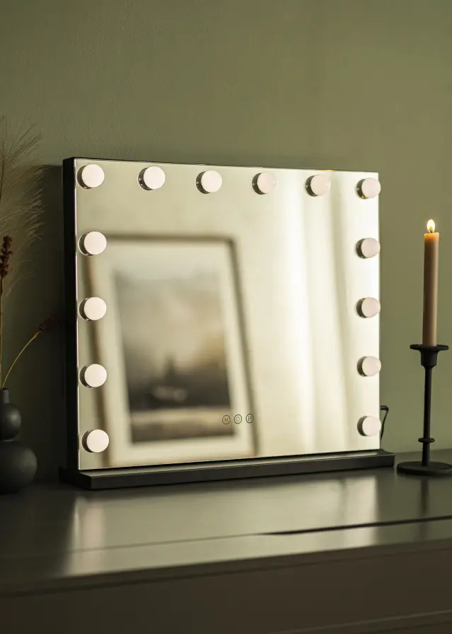 KAILA KAILA Make-up Mirror Base LED 14 Black 56x46 cm