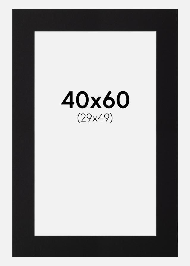 Galleri 1 Mount Canson Black (White Core) 40x60 cm (29x49)