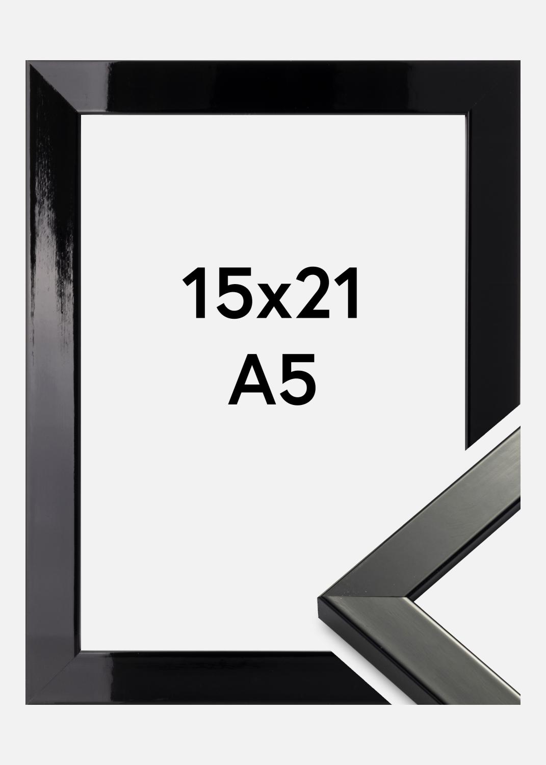 Product Image for Frame Uppsala Black High gloss 15x21 cm (A5)