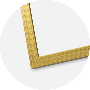 Ram med passepartou Frame Edsbyn Gold 60x60 cm - Picture Mount White 50x50 cm