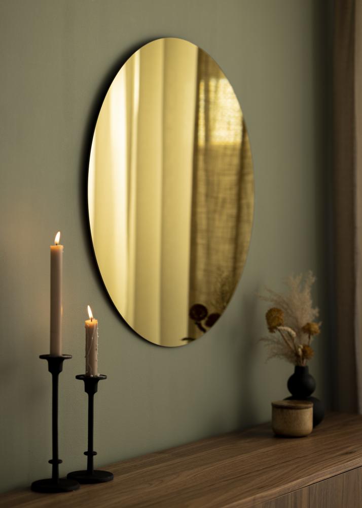 KAILA KAILA Round Mirror Gold 70 cm Ø