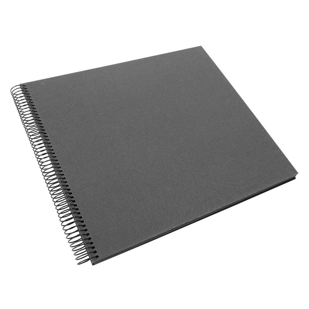 Goldbuch Bella Vista Spiral bound album Grey - 35x30 cm (40 Black pages / 20 sheets)