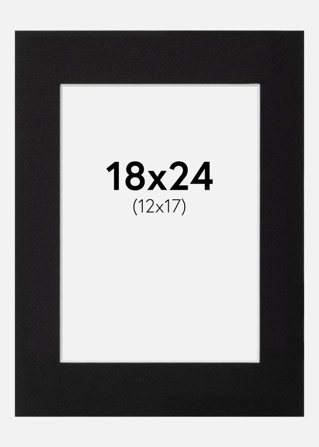 Artlink Mount Black Standard (White Core) 18x24 cm (12x17)