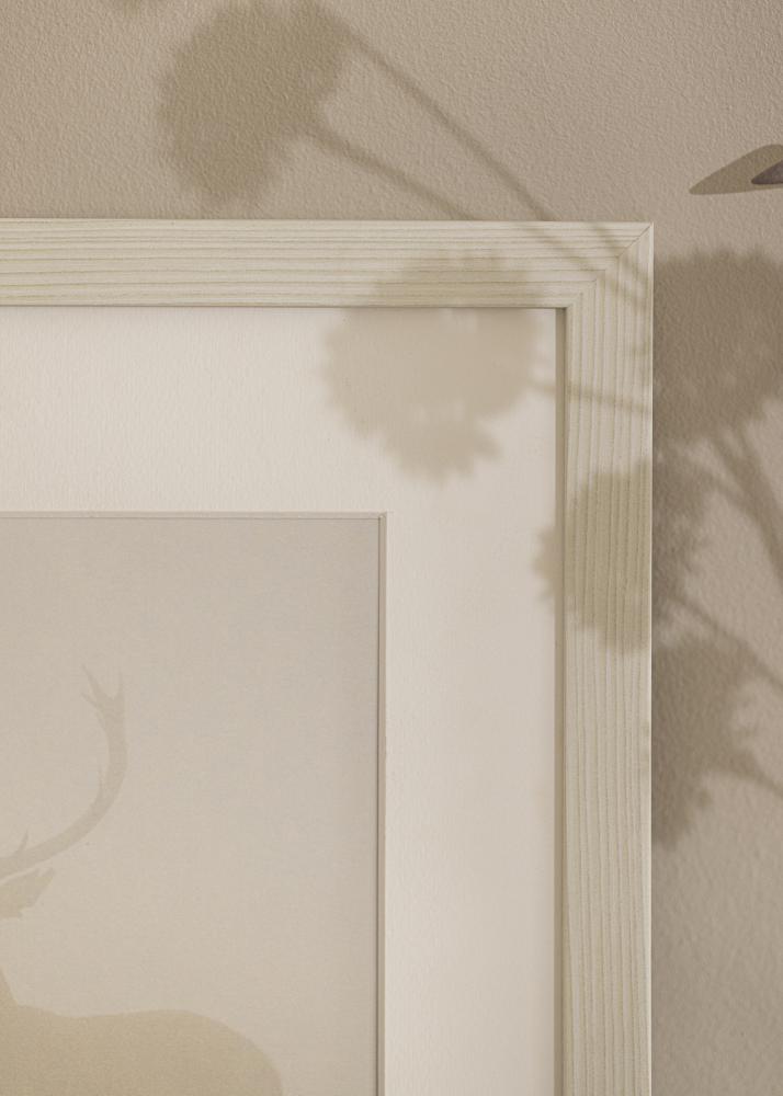 Ram med passepartou Frame Fiorito White 50x70 cm - Picture Mount White 40x60 cm