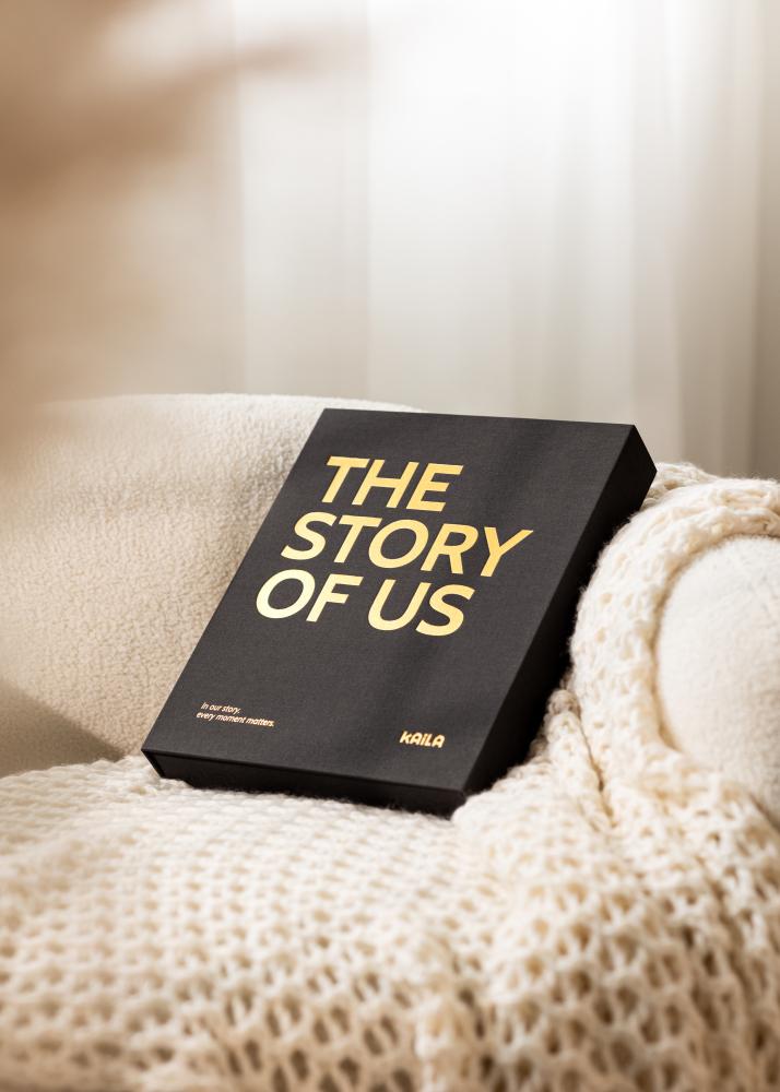 BGA KAILA THE STORY OF US Black - Coffee Table Photo Album (60 Black Pages)