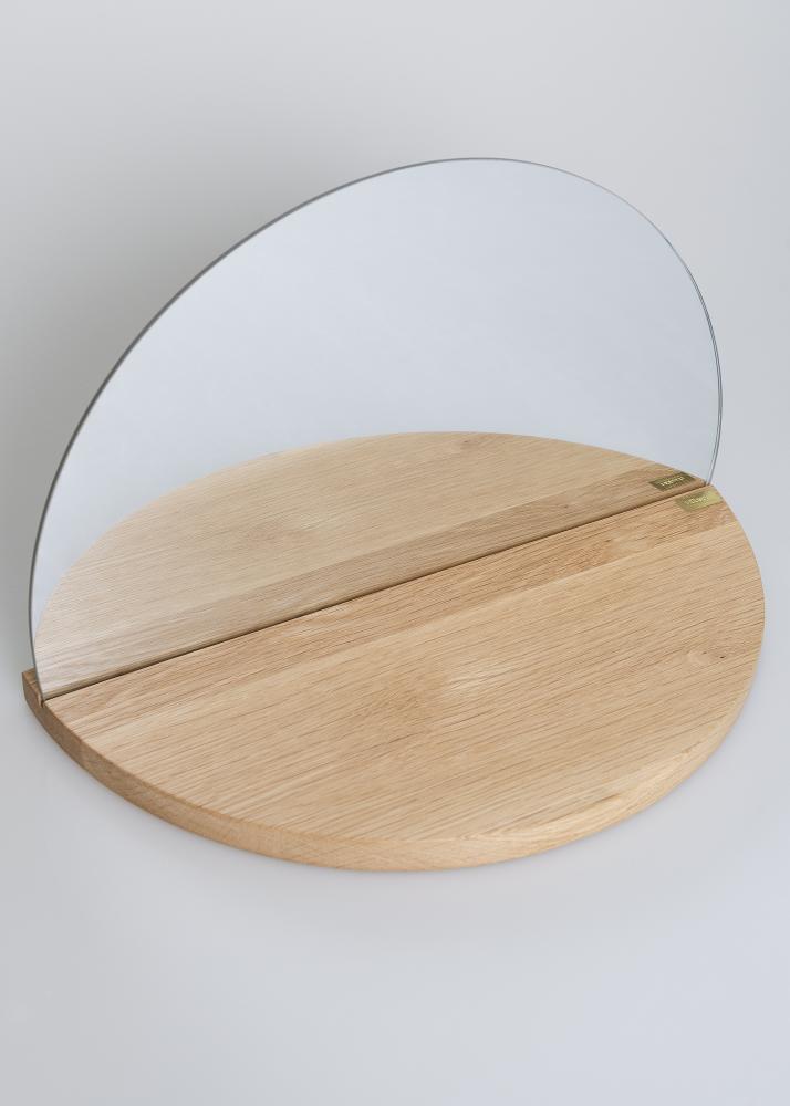 Hübsch Mirror Half Circle Shelf 25x40 cm