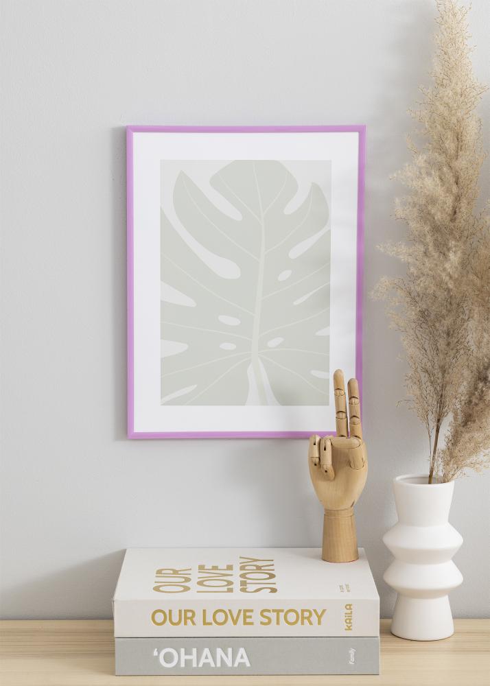 Ram med passepartou Frame New Lifestyle Light Purple 30x40 cm - Picture Mount White 21x30 cm