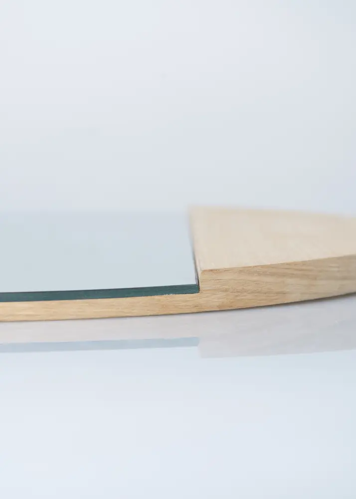 Hübsch Mirror Circle Oak 50 cm Ø