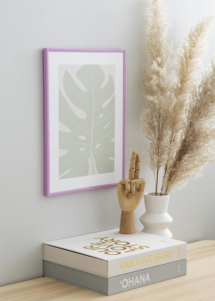 Ram med passepartou Frame New Lifestyle Light Purple 30x40 cm - Picture Mount White 20x28 cm