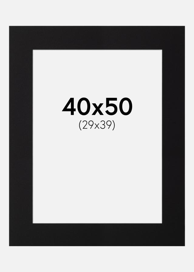 Galleri 1 Mount Canson Black (White Core) 40x50 cm (29x39)