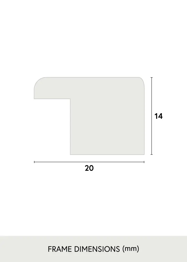 Estancia Frame Stilren Acrylic glass Oak 70x100 cm