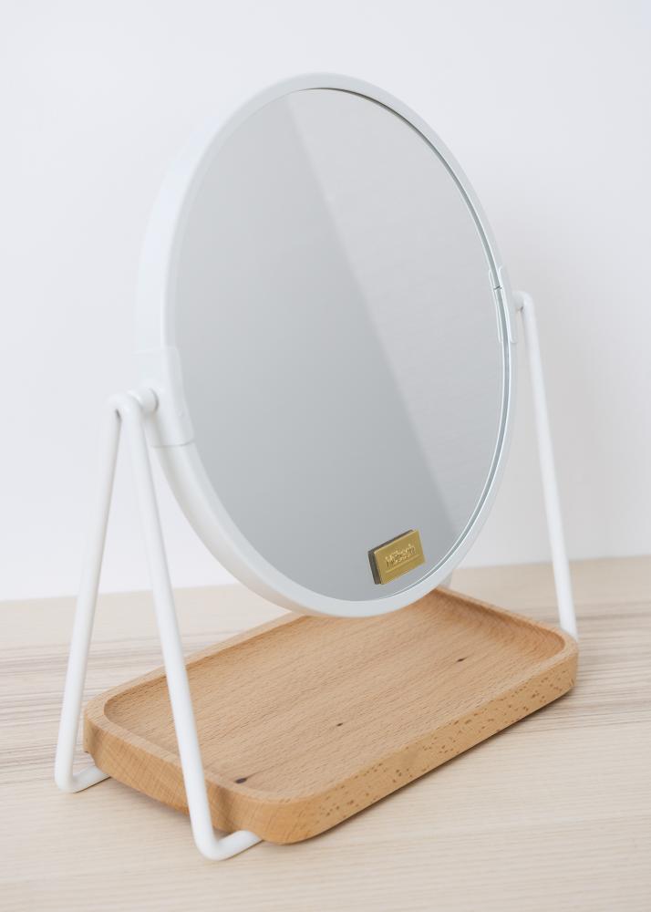 Hübsch Table mirror Tray White 17 cm Ø