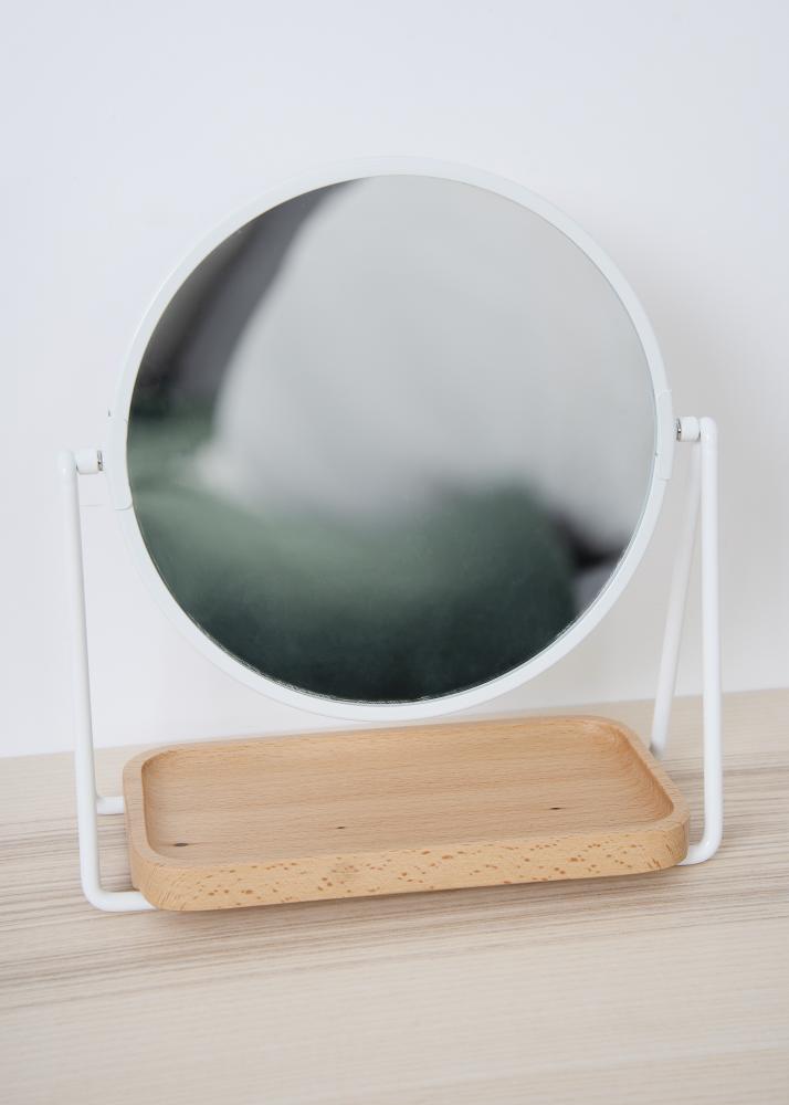 Hübsch Table mirror Tray White 17 cm Ø