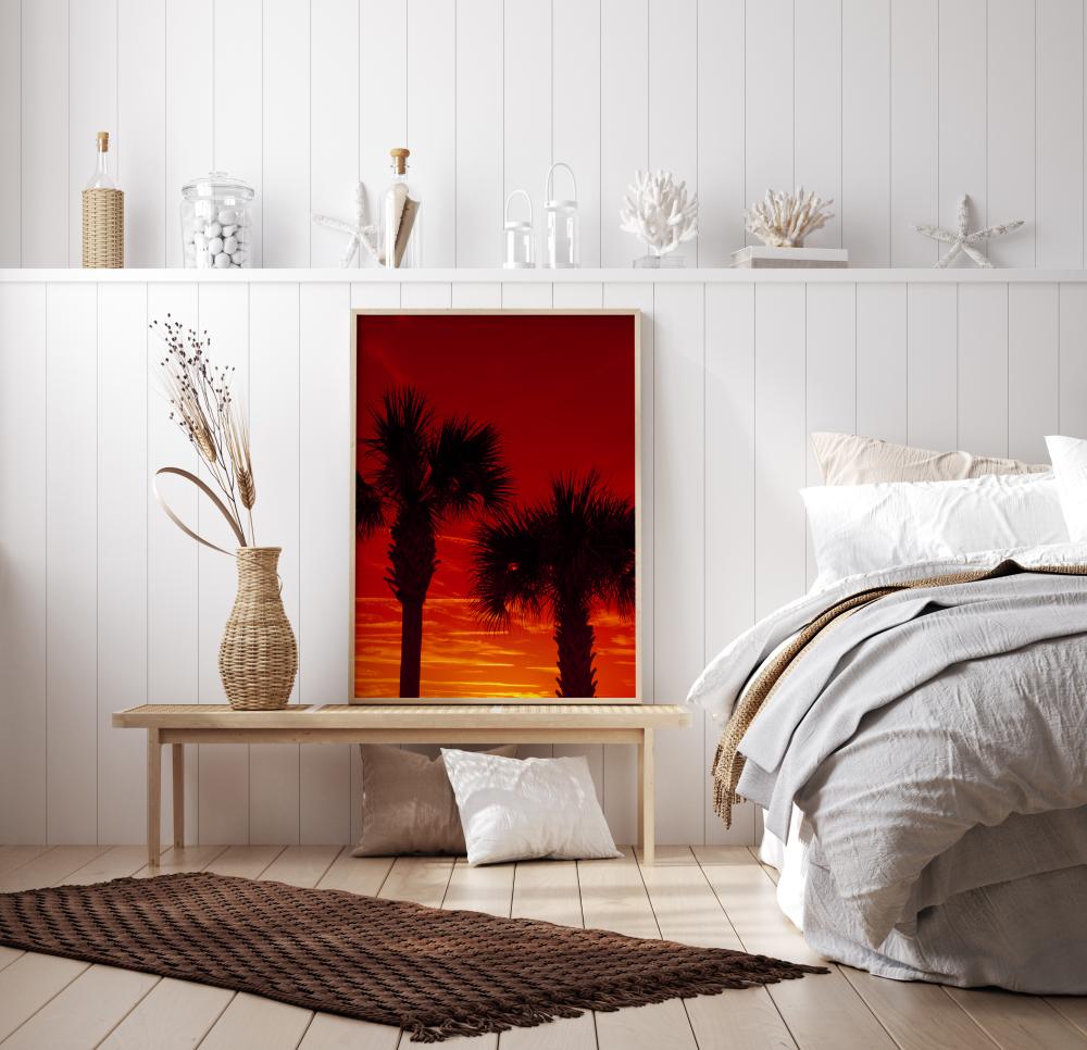 Bildverkstad Red Palms Poster