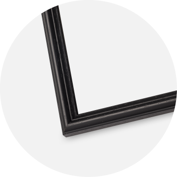 Ram med passepartou Frame Horndal Black 50x60 cm - Picture Mount White 14x18 inches