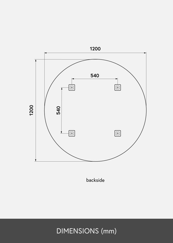 KAILA KAILA Round Mirror 120 cm Ø