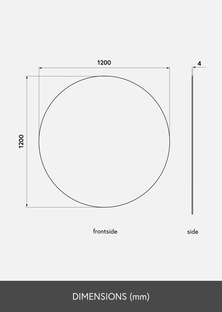 KAILA KAILA Round Mirror 120 cm Ø