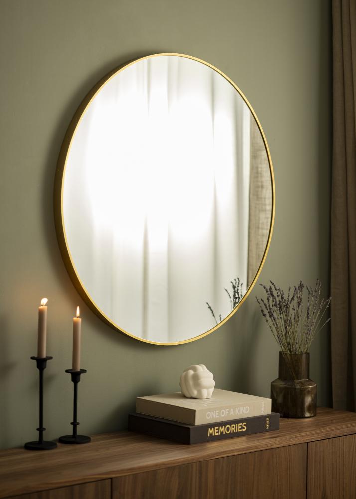 KAILA KAILA Round Mirror - Edge Gold 90 cm Ø