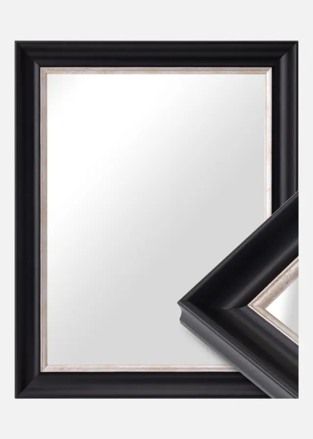 Ramverkstad 60x90 Ombud Mirror Åshammar Black/Silver - Custom Size