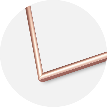 Ram med passepartou Frame Scandi Rose Gold 50x70 cm - Picture Mount White 16x24 inches