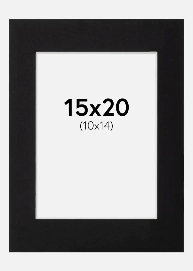 Artlink Mount Black Standard (White Core) 15x20 cm (10x14)