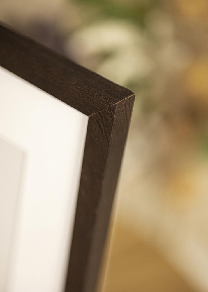 Ram med passepartou Frame Selection Walnut 40x60 cm - Picture Mount White 30x50 cm