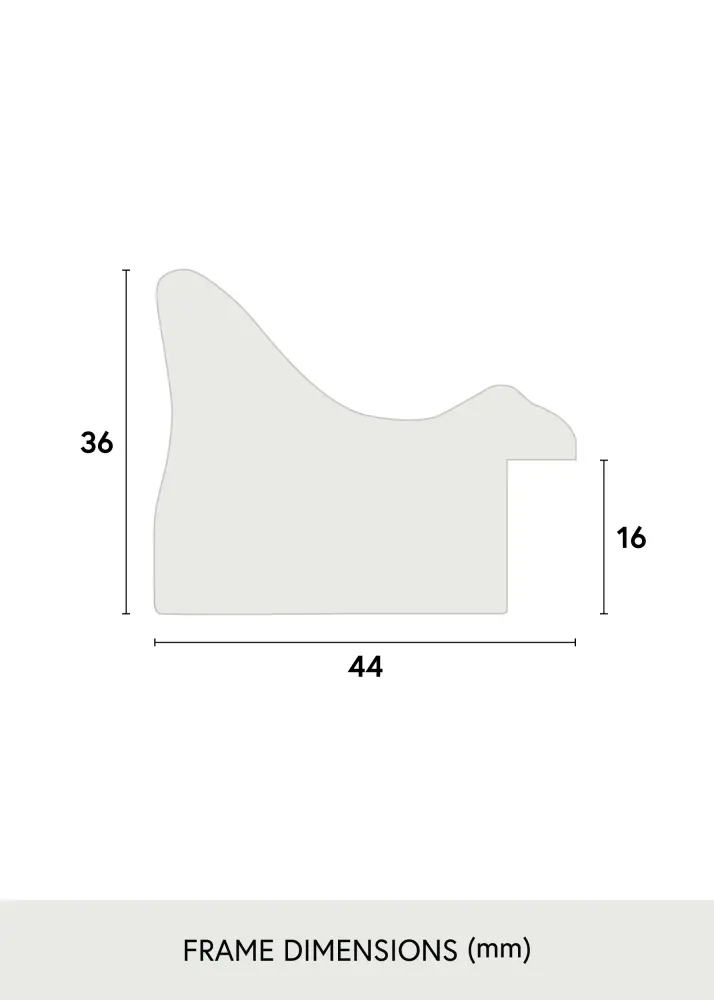 Ramverkstad 60x90 Ombud Mirror Åshammar White/Silver - Custom Size