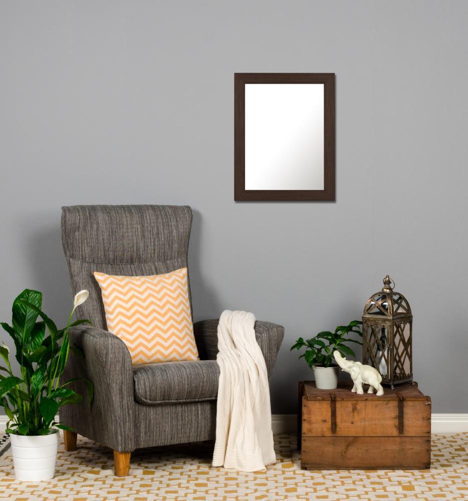 Ramverkstad 60x90 Ombud Mirror Moviken Dark Walnut - Custom Size