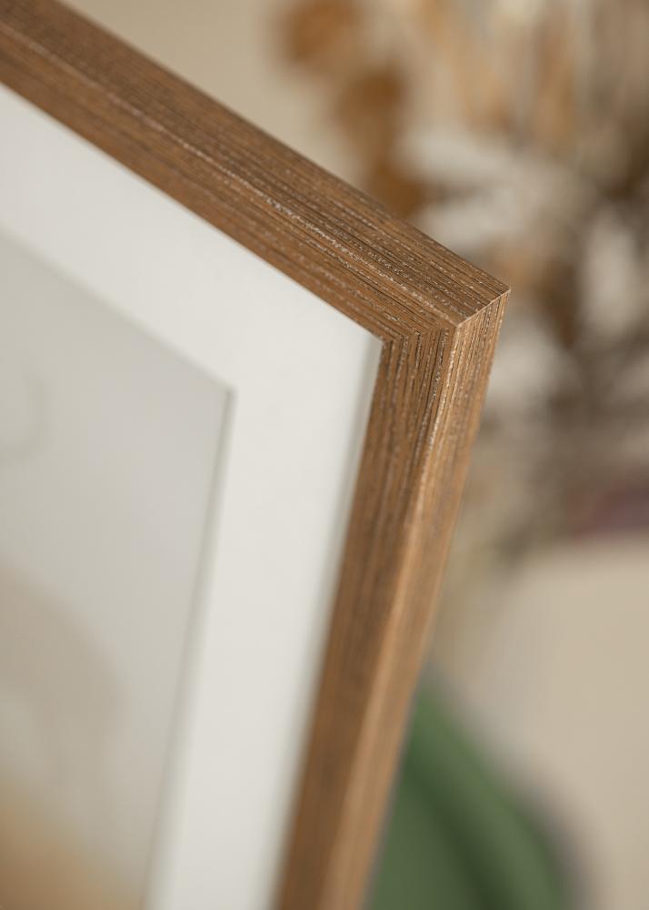 Ram med passepartou Frame Fiorito Dark Oak 50x70 cm - Picture Mount White 40x60 cm