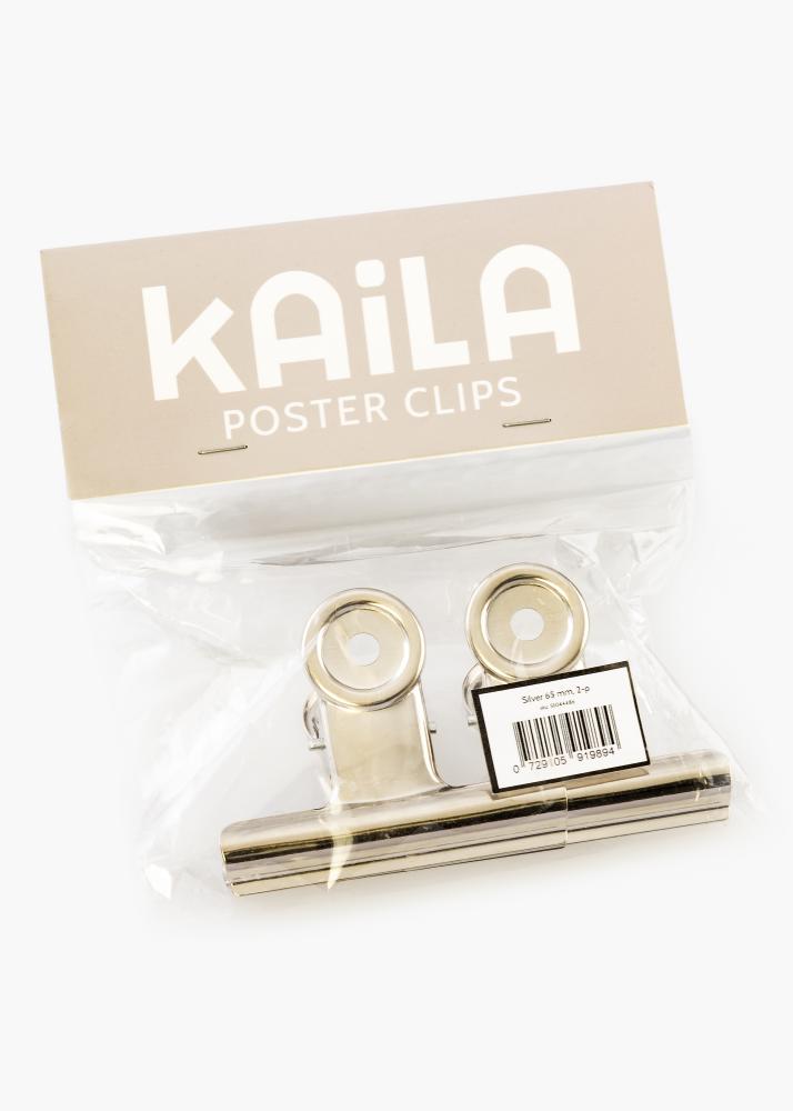 KAILA KAILA Poster Clip Silver 65 mm - 2-p