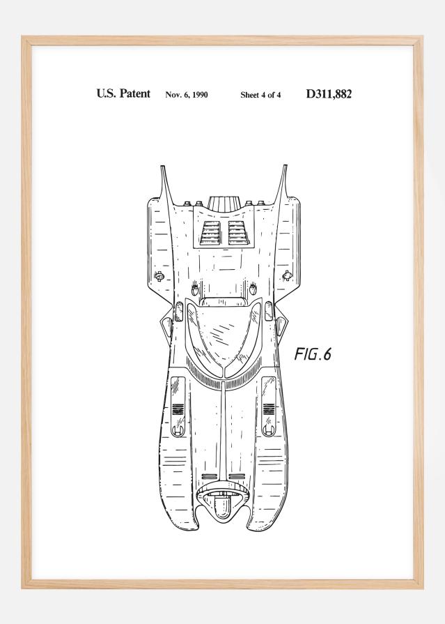 Bildverkstad Patent drawing - Batman - Batmobile 1990 IIII Poster