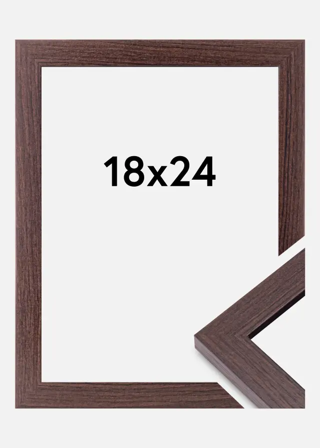 BGA Frame Deco Acrylic Glass Walnut 18x24 cm